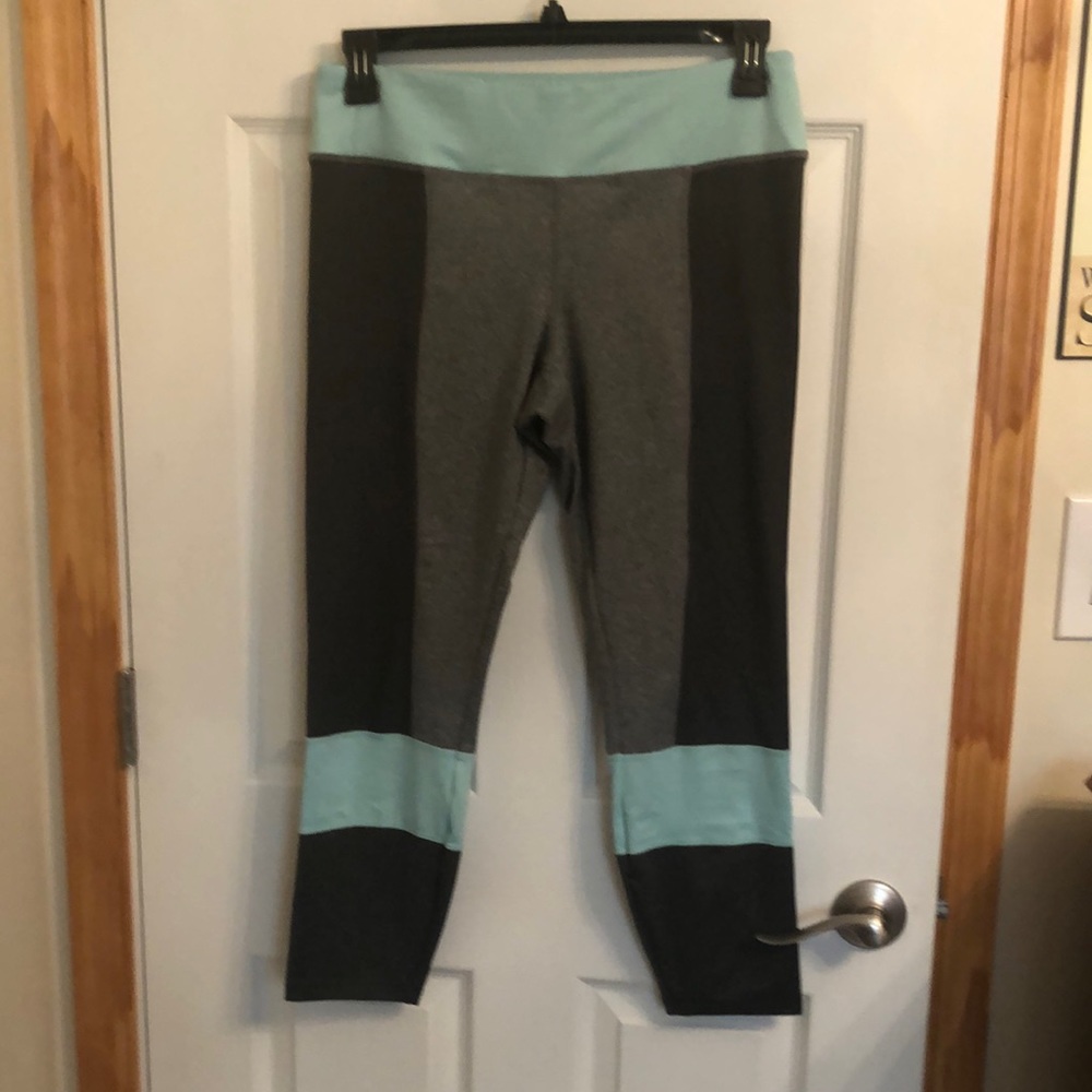 Large Jockey grey and green leggings